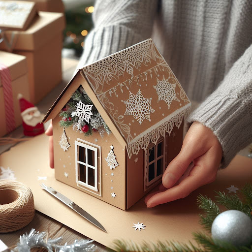 Gingerbread house style box